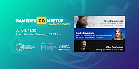 Hauptbild für GameDev CG Meetup - Summer 2023