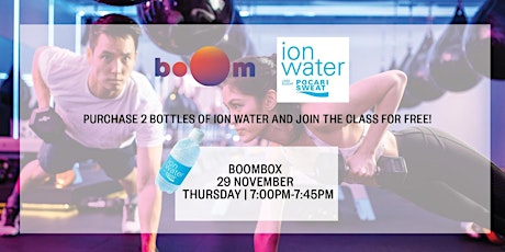 POCARI SWEAT ION Water x boOm Workout Session 29 Nov 7pm primary image