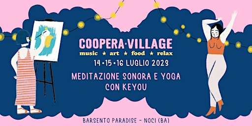 Immagine principale di Meditazione sonora e Yoga dei Meridiani con Keyou - Coopera Village 