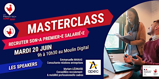 Image principale de Masterclass French Tech Central : Recruter son•a premier•e salarié•e