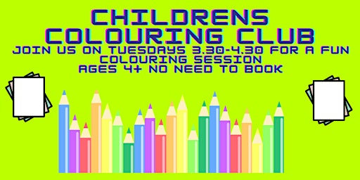 Imagen principal de Colouring Club at Bedworth Library for children