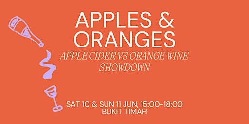 Apples & Oranges; Apple Cider vs Orange Wine Showdown primary image