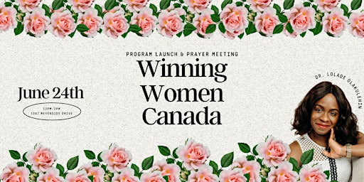 Winning Women Canada Program Launch & Prayer Meeting primary image