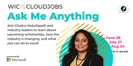 #WICxCLOUDJOBS Ask Me Anything with Chaitra