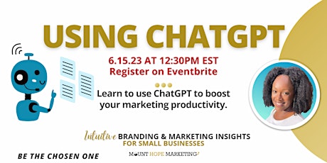 USING CHATGPT: Intuitive Branding & Marketing Insights for Small Businesses