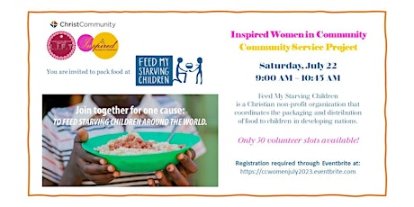 Imagen principal de Inspired Women in Community Feed My Starving Children