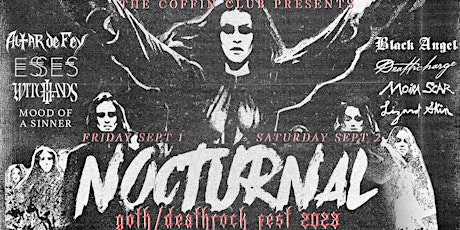 NOCTURNAL : GOTH/DEATHROCK FEST 2023 primary image