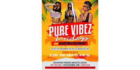 Hauptbild für PURE VIBEZ FRIDAYS - The weekly party for the mature clientele