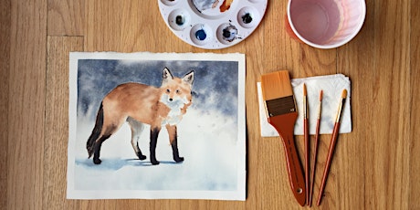 Watercolors Made Easy: Red Fox in Snow