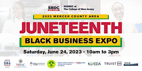 Imagen principal de 2023 Juneteenth Black Business Expo in Mercer County, New Jersey