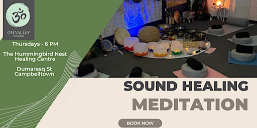 Imagem principal do evento THUR 6PM- Regular Group Sound Bath Meditation- Campbelltown NSW