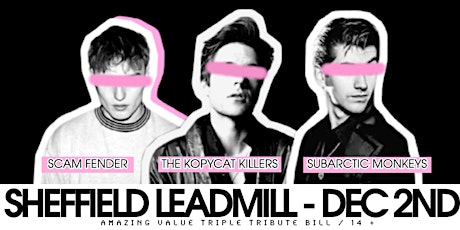Imagem principal do evento The Killers Tribute Band - Sheffield Leadmill - Dec 2nd 2023