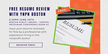 Free Resume Review with YNPN Boston