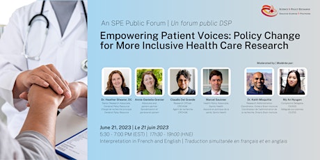 Empowering Patient Voices: Policy Change for Inclusive Health Care Research primary image