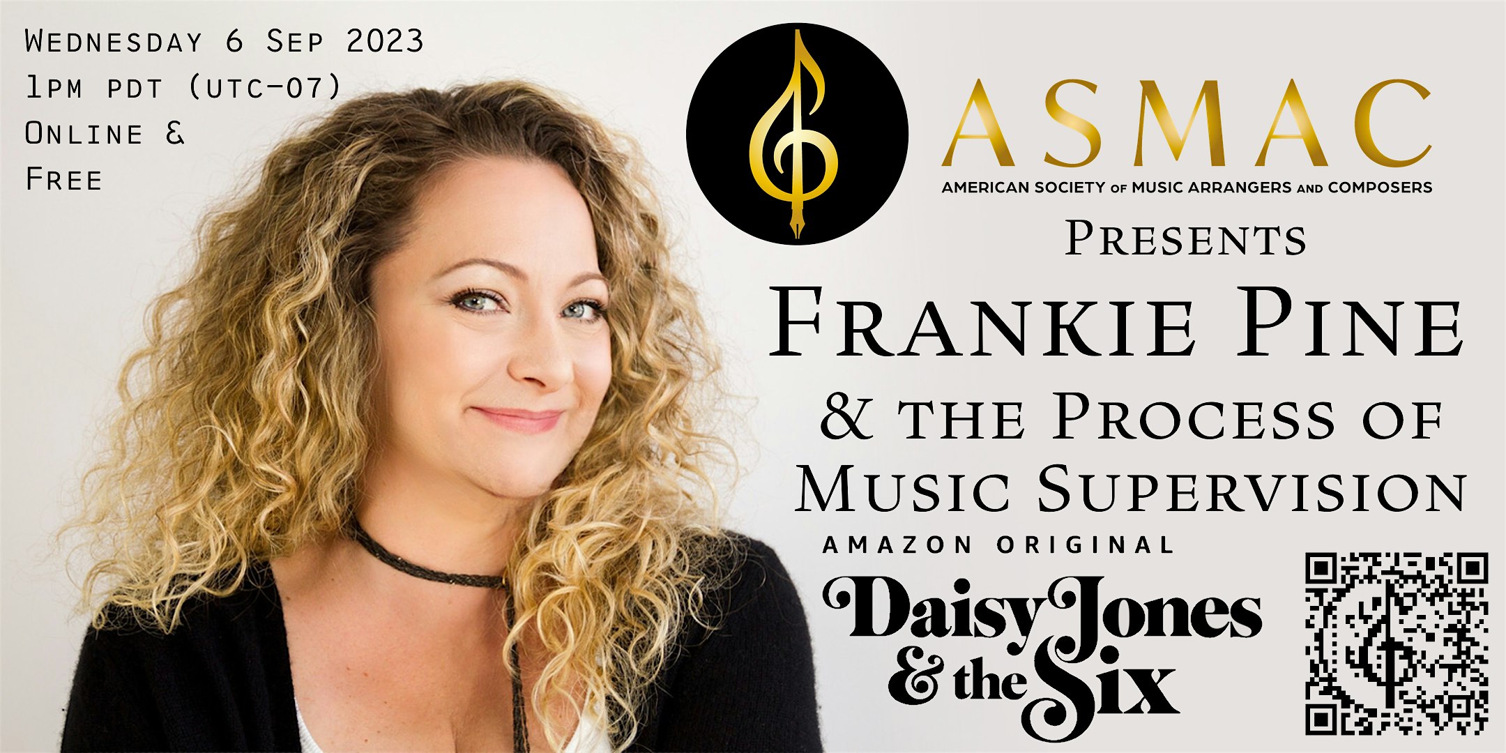 ASMAC presents Frankie Pine & the Process of Music Supervision