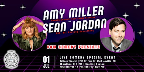 Amy Miller (Comedy Central) & Sean Jordan (CBS) in McMinnville, OR