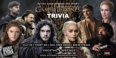 Primaire afbeelding van Game of Thrones Trivia ~ Thursday July 6th