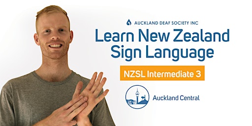 Primaire afbeelding van NZ Sign Language Course, Tuesdays, Intermediate 3, Three Kings