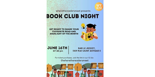 Book Club Night primary image