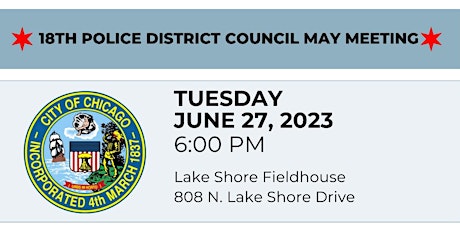 18th Police District Council Monthly Public June Meeting