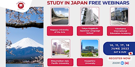 [JUNE 2023] FREE STUDY IN JAPAN WEBINARS