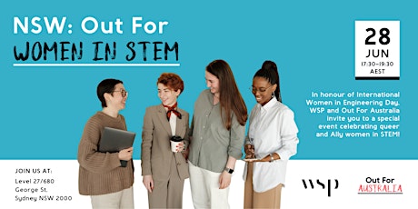 Imagem principal do evento NSW: Out for Women in STEM