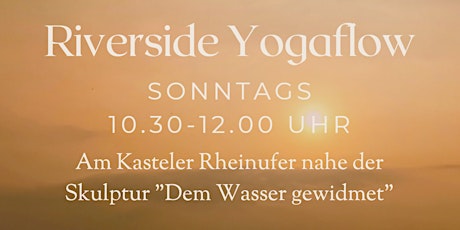 Outdoor Yoga am Rheinufer in Mainz-Kastel