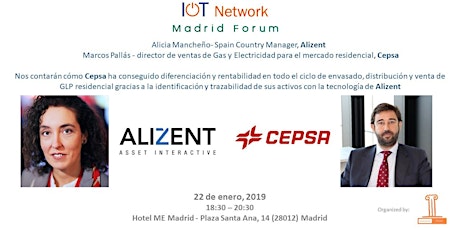 Imagen principal de IoT Madrid Forum Network - Afterwork (22/01/19)
