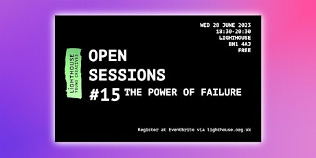 Primaire afbeelding van Open Sessions #15: The Power of Failure