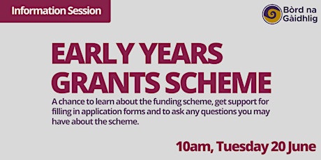 Information Session: Gaelic Early Years Grants