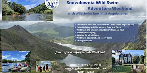 Snowdonia Wild Swim Adventure Weekend June 7th, 8th, 9th 2024