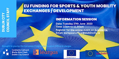 Sports & Youth Funding Erasmus + & European Solidarity Corps Webinar