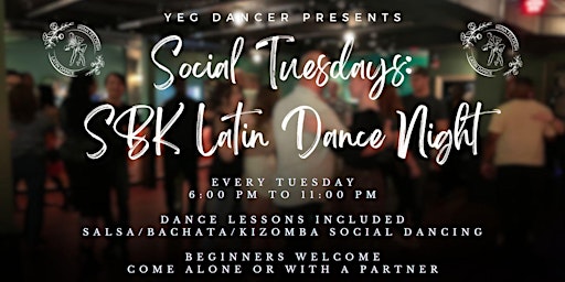 Imagem principal de Social Tuesdays: Salsa Bachata Kizomba (SBK) Latin Dance Night