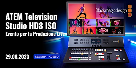 Blackmagic e Adcom presentano ATEM Television Studio HD8 ISO