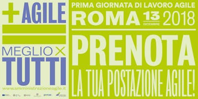 Prima Giornata di Lavoro Agile Roma - Prenota la tua postazione! Prima Giornata di Lavoro Agile Roma - Prenota la tua postazione!