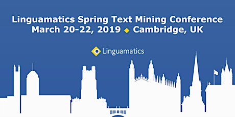 Linguamatics Spring Text Mining Conference 2019 primary image