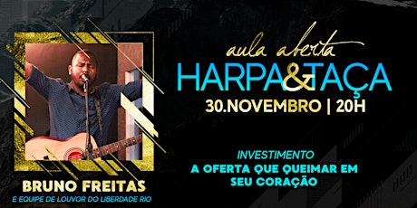 Imagem principal do evento Aula Aberta - Harpa&Taça - Bruno Freitas