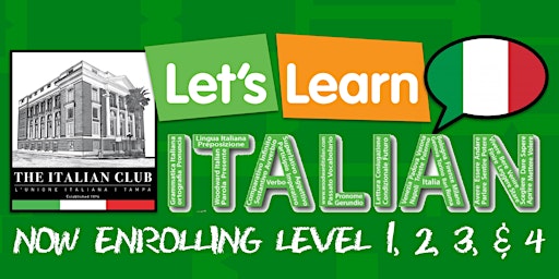 Imagem principal do evento Spring 2024 Italian Language Program @ the Italian Club