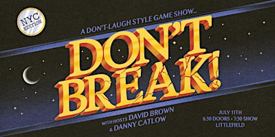 Don’t Break! A Don’t-Laugh Style Game Show