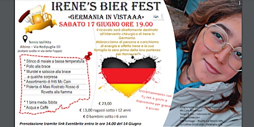 Immagine principale di IRENE'S BIER FEST - Germania in Vistaaaaaa 