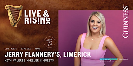 Guinness Live & Rising at Jerry Flannerys With Valerie Wheeler primary image