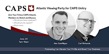 CAPS Atlantic Unity Watch Party