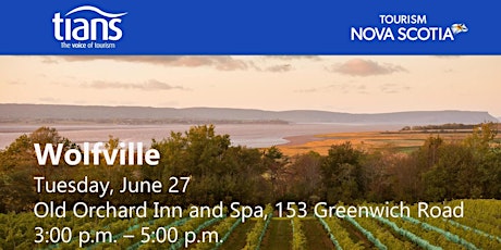 Nova Scotia Tourism Sector Strategy - Wolfville Engagement Session