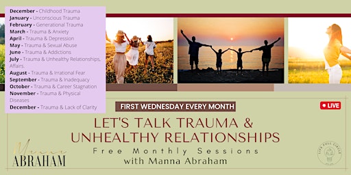 Imagen principal de Let's Talk Trauma! - FREE Monthly Trauma Healing & Recovery Session