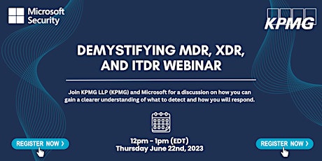 Demystifying MDR, XDR, and ITDR Webinar