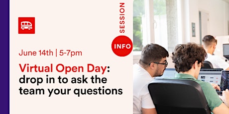Virtual Open Day: Drop in at any moment to ask us your questions!