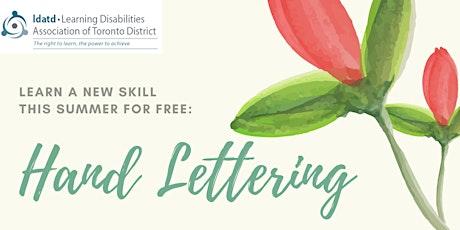 Calligraphy - Hand Lettering In Person Workshop (FREE) - Limited Spots