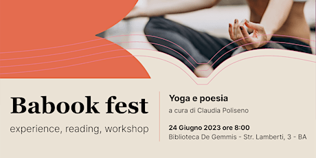 Babook Fest: Yoga e poesia