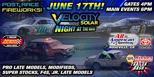 June 17th, 2023 Velocity Solar Night At The Races primary image