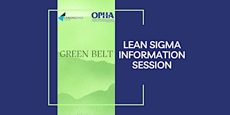 Information Session Lean Sigma Green Belt primary image